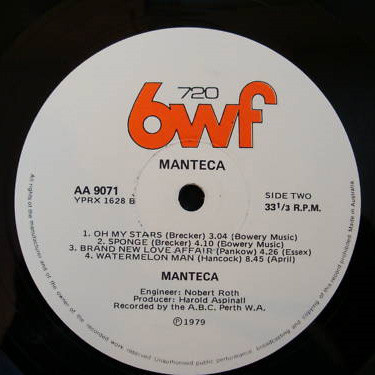 Manteca - Manteca | 720 6WF (AA 9071) - 4 Manteca - Manteca | 720 6WF (AA 9071) - 4
