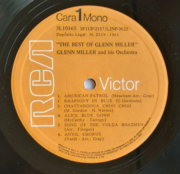 Glenn Miller And His Orchestra - Lo Mejor De Glenn Miller | RCA Victor (3L10165) - 3