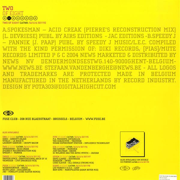 Various - 94-04 Fuse - Ten Years Techno Music (Two Of Eight) | 541 (541416 501192) - 2