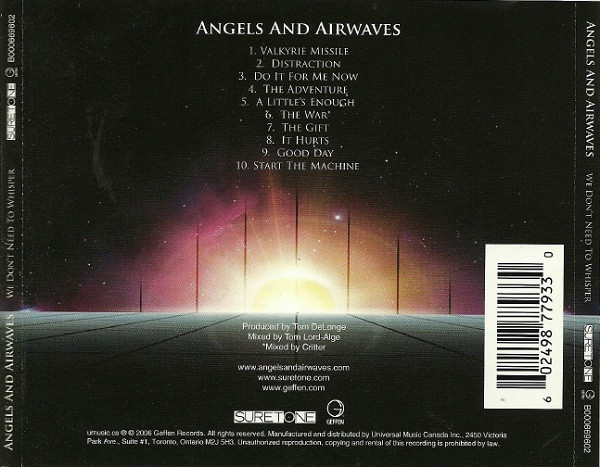 Angels & Airwaves - We Don't Need To Whisper | Suretone (B000669602) - 2