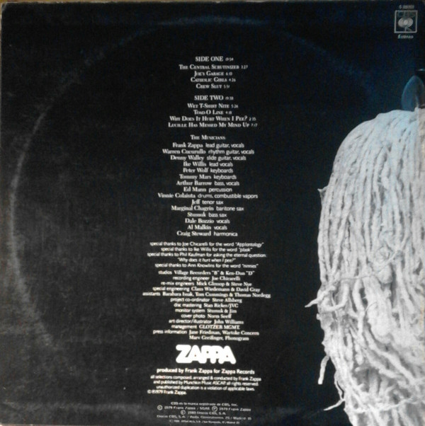 Frank Zappa - Joe's Garage Act I | CBS (S 86101) - 2