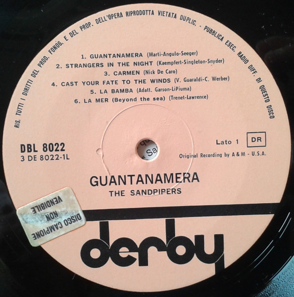 The Sandpipers - Guantanamera | Derby (DBL 8022) - 3 The Sandpipers - Guantanamera | Derby (DBL 8022) - 3