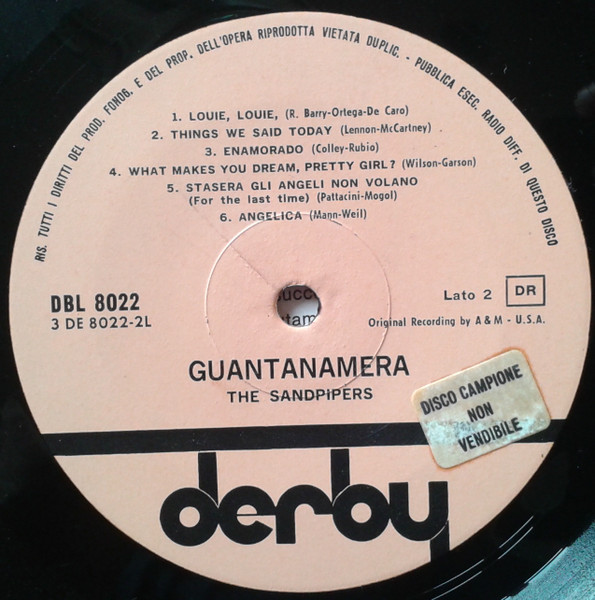 The Sandpipers - Guantanamera | Derby (DBL 8022) - 4 The Sandpipers - Guantanamera | Derby (DBL 8022) - 4