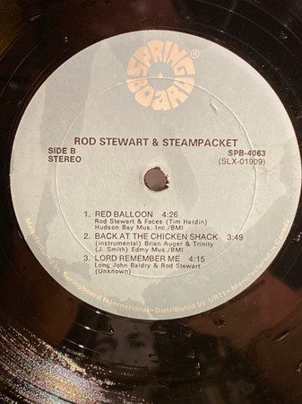 Rod Stewart & The Steampacket - Rod Stewart & Steampacket | Springboard (SPB-4063) - 4 Rod Stewart & The Steampacket - Rod Stewart & Steampacket | Springboard (SPB-4063) - 4