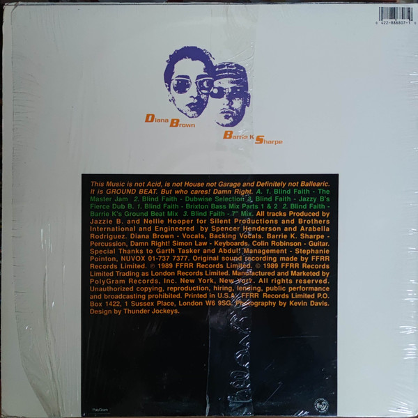 Diana Brown & Barrie K Sharpe - Blind Faith | FFRR (886 807-1) - 2