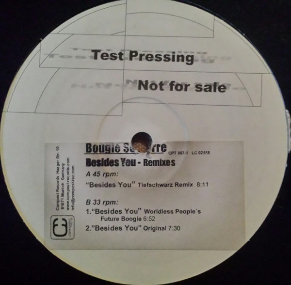 Bougie Soliterre - Besides You | Compost Records (COMPOST 097-1)