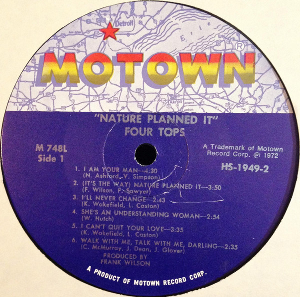 Four Tops - Nature Planned It | Motown (M 748L) - 3