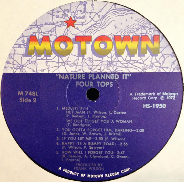 Four Tops - Nature Planned It | Motown (M 748L) - 4