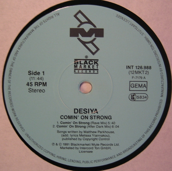 Desiya - Comin' On Strong | Mute (INT 126.988) - 3 Desiya - Comin' On Strong | Mute (INT 126.988) - 3