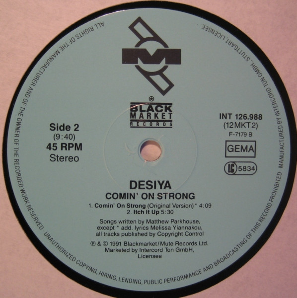 Desiya - Comin' On Strong | Mute (INT 126.988) - 4 Desiya - Comin' On Strong | Mute (INT 126.988) - 4