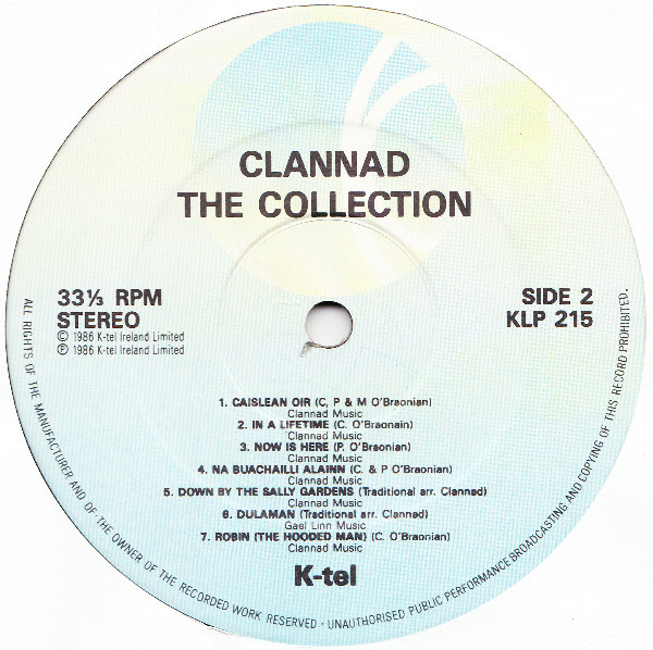 Clannad - The Collection | K-Tel (KLP 215) - 4