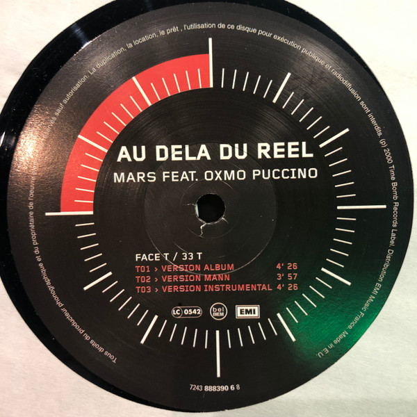 DJ Mars - Au Dela Du Réel / Gosse De Guerre | Time Bomb Records Label (7243 888390 6 8) - 3 DJ Mars - Au Dela Du Réel / Gosse De Guerre | Time Bomb Records Label (7243 888390 6 8) - 3