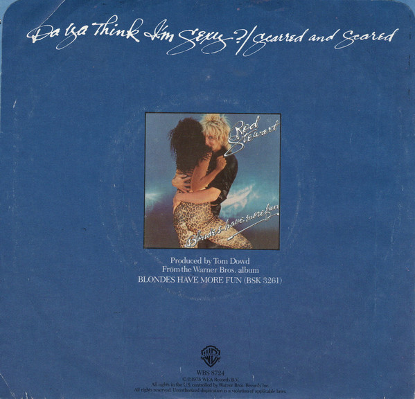 Rod Stewart - Da Ya Think I'm Sexy? / Scarred And Scared | Warner Bros. Records (WBS 8724) - 2