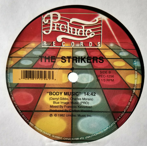 The Strikers - Inch By Inch / Body Music | Unidisc (SPEC-1256) - 2 The Strikers - Inch By Inch / Body Music | Unidisc (SPEC-1256) - 2