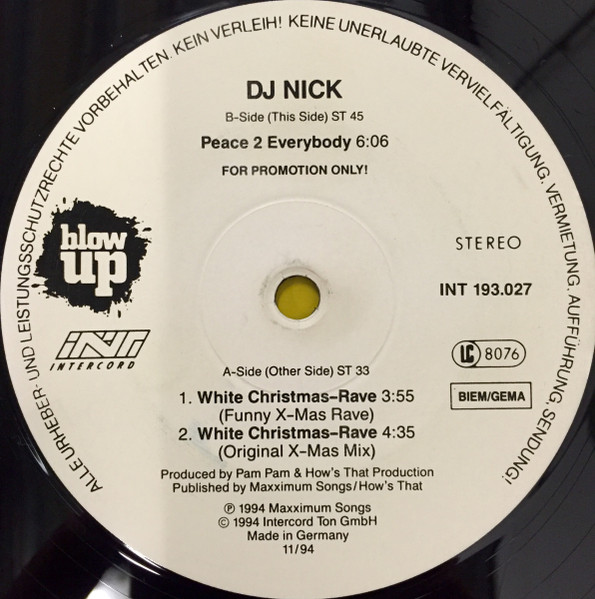 DJ Nick - White Christmas-Rave | Blow Up (INT 193.027) - main