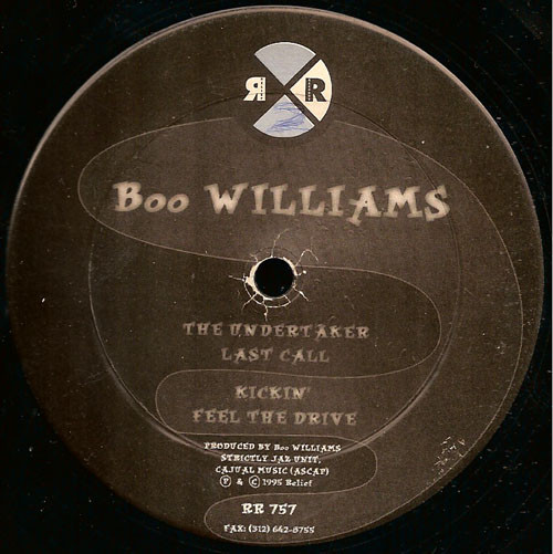 Boo Williams - The Undertaker | Relief Records (RR 757) - main Boo Williams - The Undertaker | Relief Records (RR 757) - main