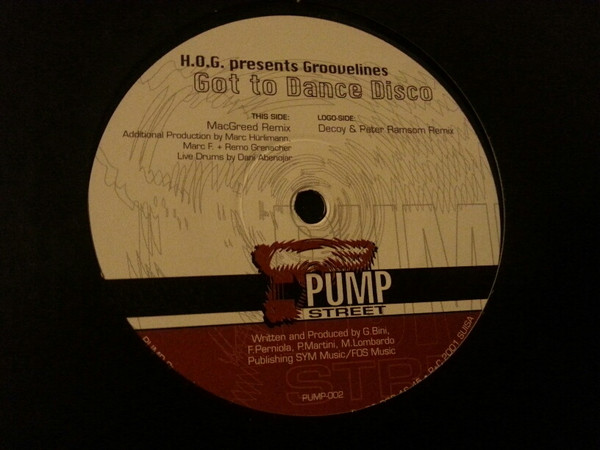 House Of Glass Presents The Groovelines - Got To Dance Disco | Pump Street (PUMP 002)
