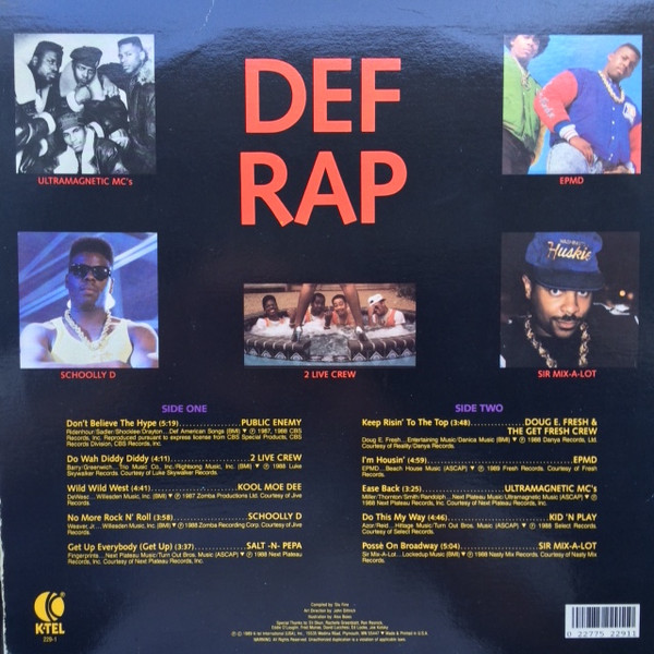 Various - Def Rap | K-Tel (229-1) - 2 Various - Def Rap | K-Tel (229-1) - 2