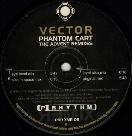 Vector - Phantom Cart (The Advent Remixes) | Planet Rhythm Records (PRR XMR 02) - main