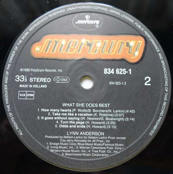 Lynn Anderson - What She Does Best | Mercury (834 625) - 4