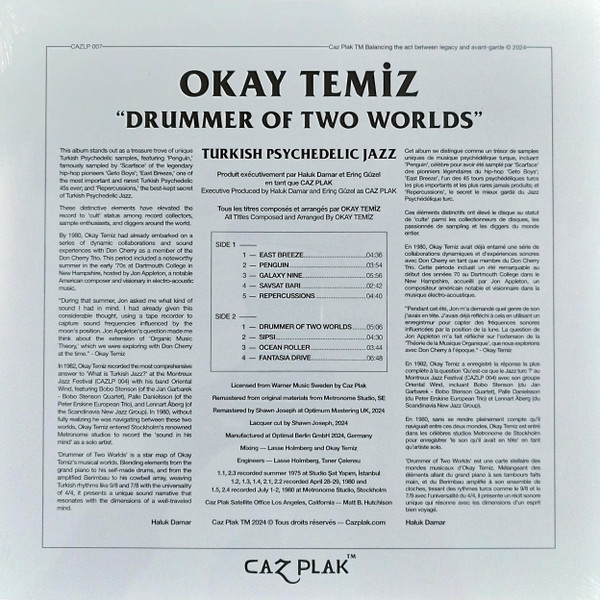 Okay Temiz - Drummer Of Two Worlds | CAZ PLAK (CAZLP007) - 2 Okay Temiz - Drummer Of Two Worlds | CAZ PLAK (CAZLP007) - 2
