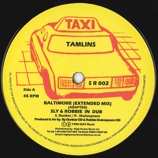 The Tamlins / Welton Irie - Baltimore / Hotter Reggae Music | Taxi (S R 002) - main The Tamlins / Welton Irie - Baltimore / Hotter Reggae Music | Taxi (S R 002) - main