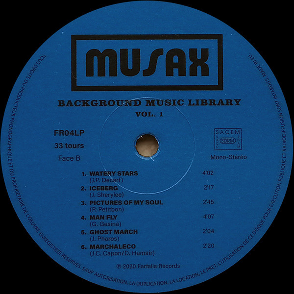 Various - Musax Background Music Library Vol. 1 | Farfalla Records (FR04LP) - 4 Various - Musax Background Music Library Vol. 1 | Farfalla Records (FR04LP) - 4