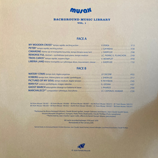 Various - Musax Background Music Library Vol. 1 | Farfalla Records (FR04LP) - 2 Various - Musax Background Music Library Vol. 1 | Farfalla Records (FR04LP) - 2