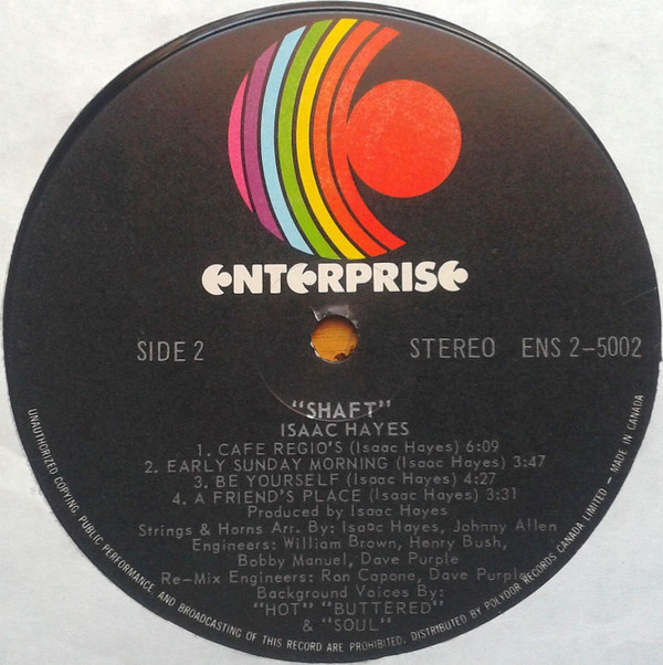 Isaac Hayes - Shaft | Enterprise (ENS-2-5002) - 3 Isaac Hayes - Shaft | Enterprise (ENS-2-5002) - 3