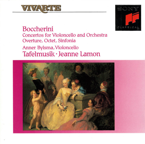 Luigi Boccherini , Anner Bylsma , Tafelmusik Baroque Orchestra , Jeanne Lamon - Concertos For Violoncello And Orchestra, Overture, Octet, Sinfonia | Sony Classical (SK 53121) - main