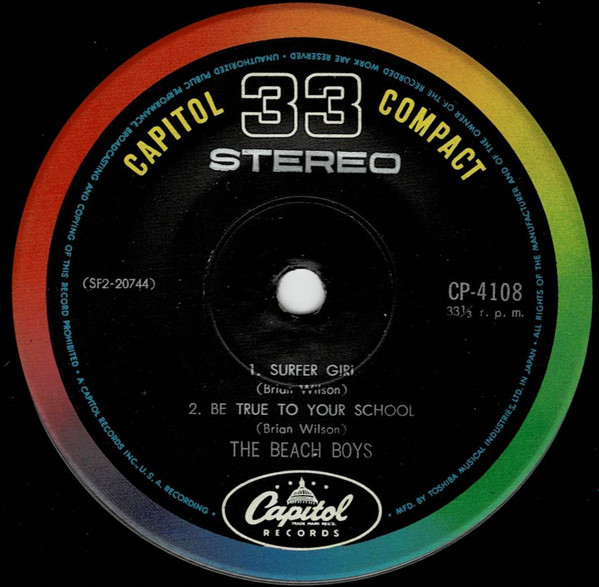 The Beach Boys - California Girls | Capitol Records (CP-4108) - 4