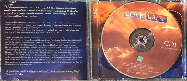 Gustav Mahler - Love & Grief | Erato (3984 2224 22) - 2