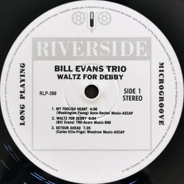 The Bill Evans Trio - Waltz For Debby | Riverside Records (RLP 399) - 3