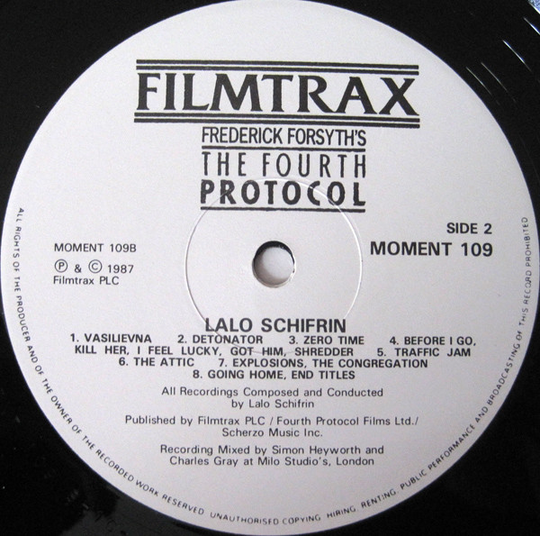 Lalo Schifrin - The Fourth Protocol (Original Soundtrack Recording) | Filmtrax (MOMENT 109) - 4 Lalo Schifrin - The Fourth Protocol (Original Soundtrack Recording) | Filmtrax (MOMENT 109) - 4