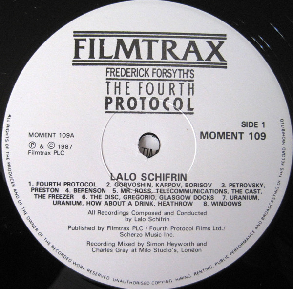 Lalo Schifrin - The Fourth Protocol (Original Soundtrack Recording) | Filmtrax (MOMENT 109) - 3 Lalo Schifrin - The Fourth Protocol (Original Soundtrack Recording) | Filmtrax (MOMENT 109) - 3