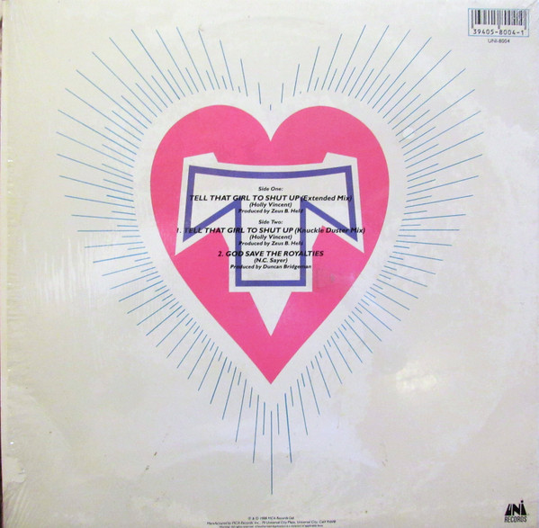 Transvision Vamp - Tell That Girl To Shut Up | UNI Records (UNI-8004) - 2