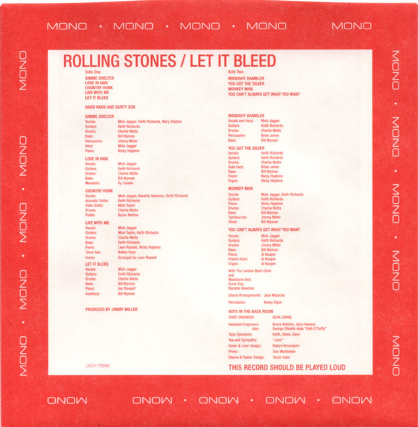 The Rolling Stones - Let It Bleed | ABKCO (UICY-79998K) - 2