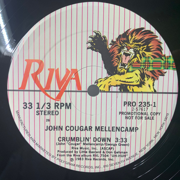 John Cougar Mellencamp - Crumblin' Down | Riva (PRO 235-1) - 4