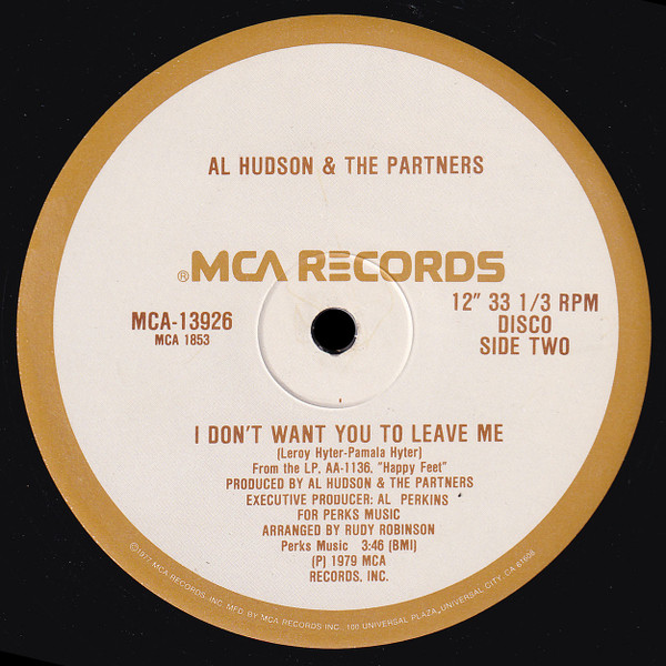 Al Hudson & The Partners - You Can Do It / I Don't Want You To Leave Me | MCA Records (MCA-13926) - 2 Al Hudson & The Partners - You Can Do It / I Don't Want You To Leave Me | MCA Records (MCA-13926) - 2