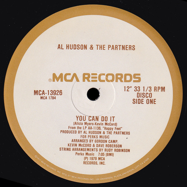 Al Hudson & The Partners - You Can Do It / I Don't Want You To Leave Me | MCA Records (MCA-13926)