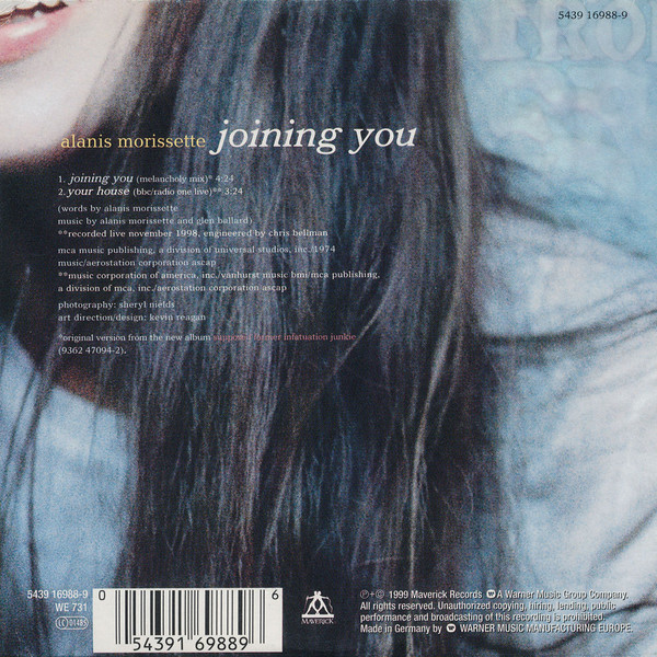 Alanis Morissette - Joining You | Maverick (5439 16988-9) - 2