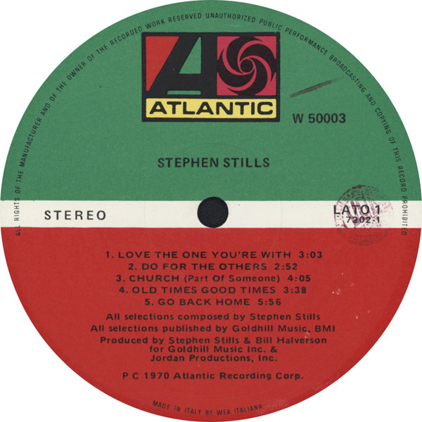 Stephen Stills - Stephen Stills | Atlantic (W 50003) - 3 Stephen Stills - Stephen Stills | Atlantic (W 50003) - 3