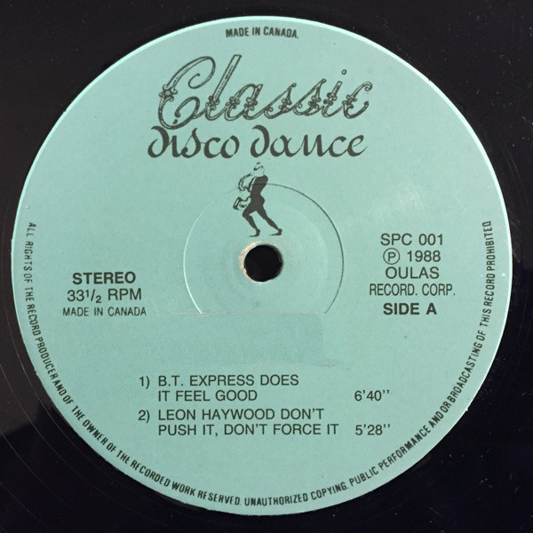 Various - Classic Disco Dance | Classic Disco Dance (SPC 001) - main Various - Classic Disco Dance | Classic Disco Dance (SPC 001) - main
