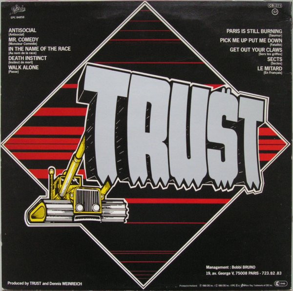 Trust - Repression | Epic (EPC 84858) - main Trust - Repression | Epic (EPC 84858) - main
