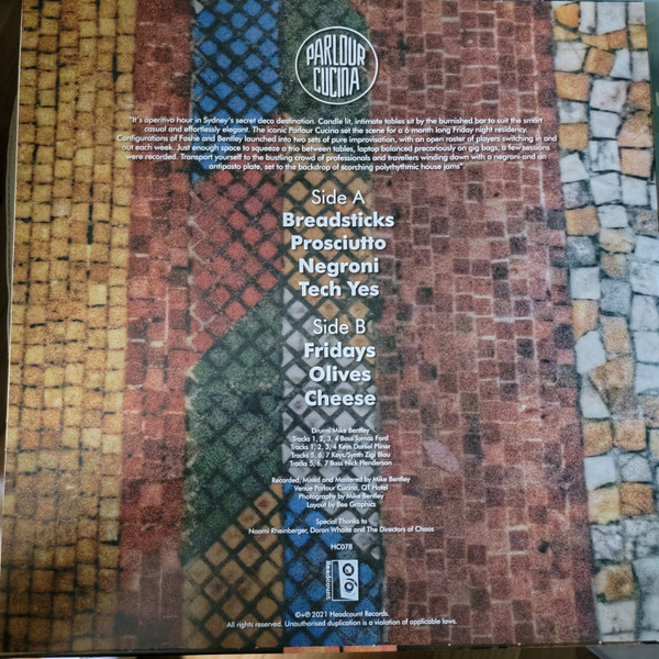 Foshe , Mike Bentley - Parlour Cucina | Headcount Records (HC078) - 2 Foshe , Mike Bentley - Parlour Cucina | Headcount Records (HC078) - 2