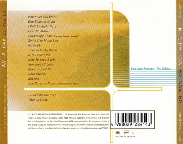 All-4-One - On And On | EastWest Japan (AMCY-2841) - 2