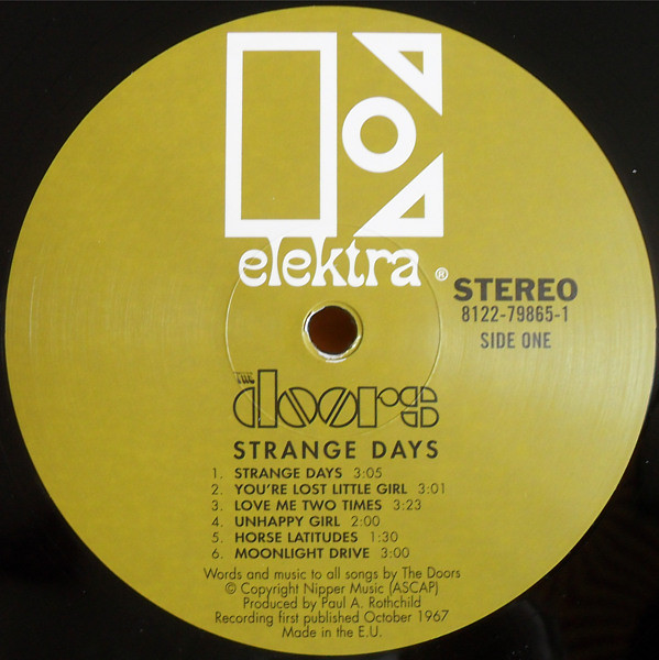 The Doors - Strange Days | Elektra (8122-79865-1) - 3