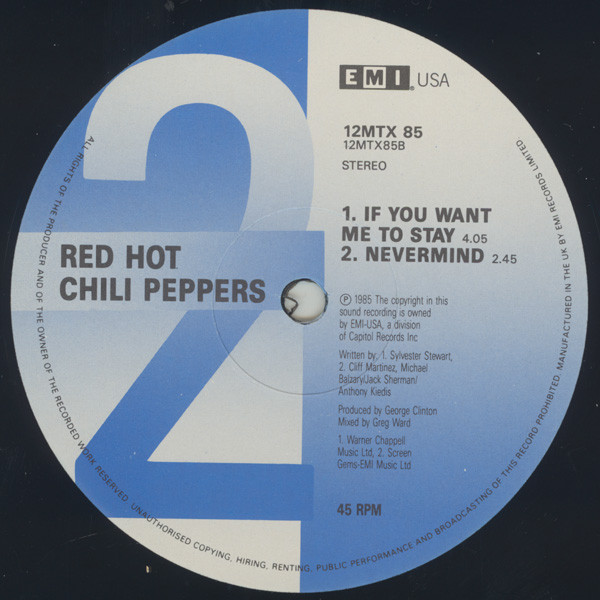Red Hot Chili Peppers - Taste The Pain | EMI USA (12MTX 85) - 4 Red Hot Chili Peppers - Taste The Pain | EMI USA (12MTX 85) - 4