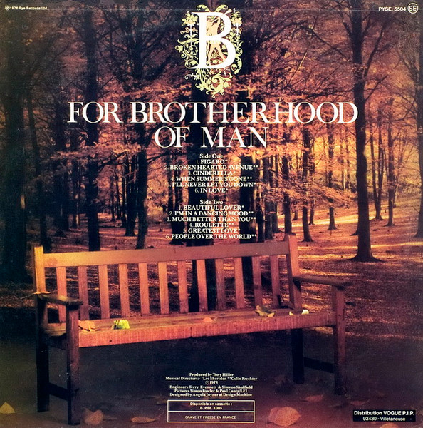 Brotherhood Of Man - B For Brotherhood | Pye Records (PYSE. 5504) - 2