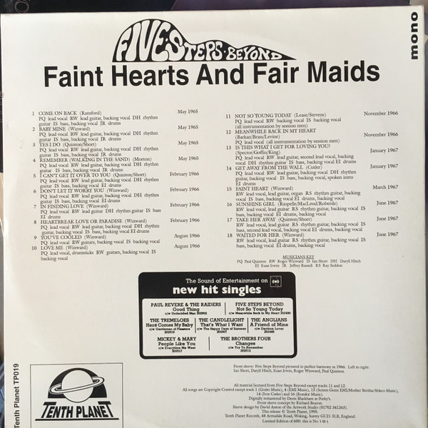 Five Steps Beyond - Faint Hearts And Fair Maids | Tenth Planet (TP019) - 4